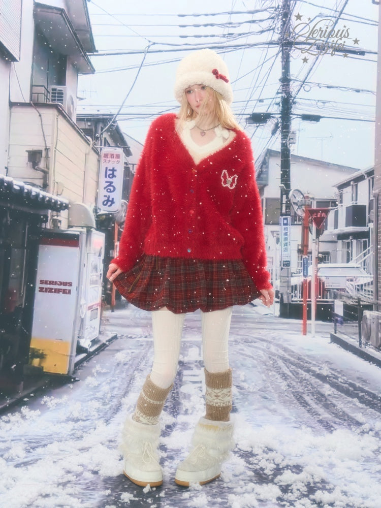 High Waist Slimming Plaid Drawstring Pocket Skirt【s0000015247】