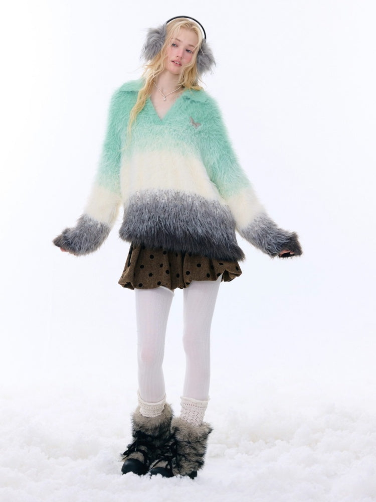 High Waist Slimming Pocket Polka Dot Skirt【s0000015249】