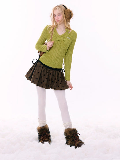 Slim Top Halter Neck Knitwear Base Shirt【s0000015270】