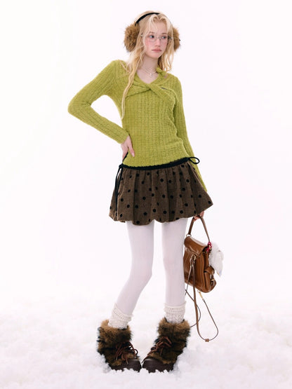 Slim Top Halter Neck Knitwear Base Shirt【s0000015270】