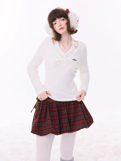 Slim Top Halter Neck Knitwear Base Shirt【s0000015270】