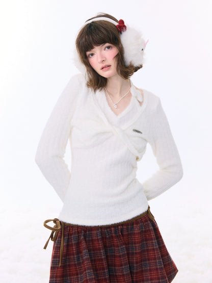 Slim Top Halter Neck Knitwear Base Shirt【s0000015270】