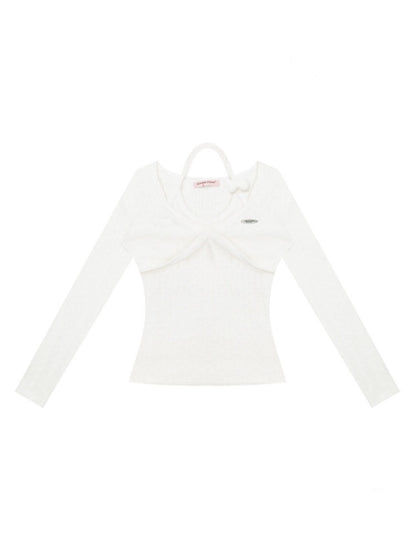 Slim Top Halter Neck Knitwear Base Shirt【s0000015270】