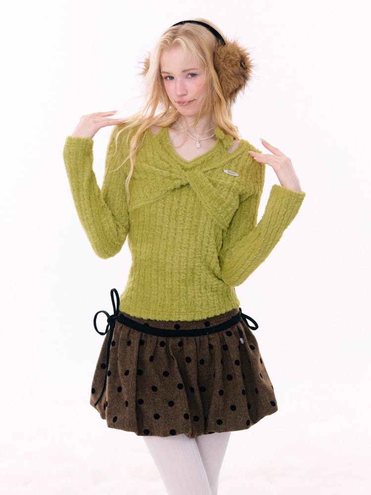 Slim Top Halter Neck Knitwear Base Shirt【s0000015270】