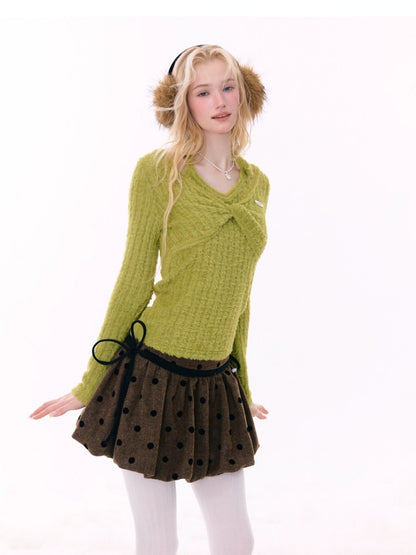 Slim Top Halter Neck Knitwear Base Shirt【s0000015270】