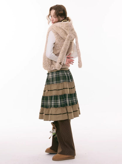 Rabbit Ears Hooded Shoulder Vest Jacket【s0000015294】