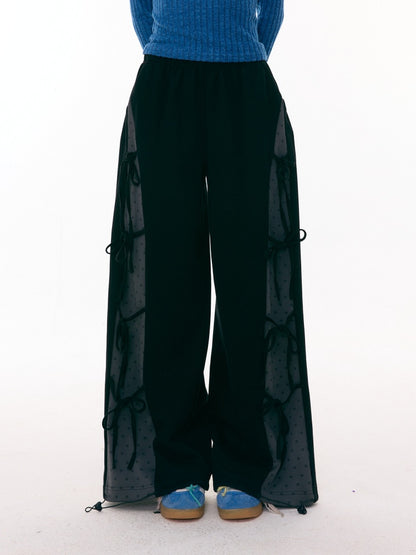 Bow Polka Dot Casual Trouser【s0000015306】