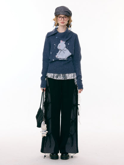 Bow Polka Dot Casual Trouser【s0000015306】