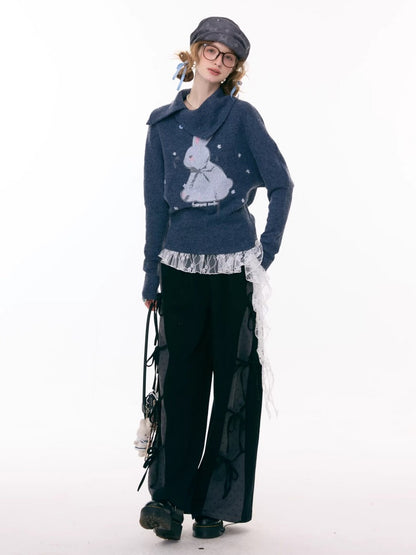 Bow Polka Dot Casual Trouser【s0000015306】