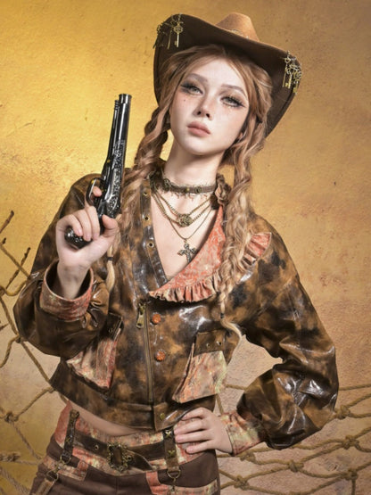 Keychain Big Head Western Cowboy Hat【s0000015310】