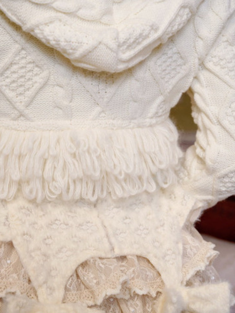 Thickened Warm Twist Knit Cardigan Hooded Jacket【s0000015320】