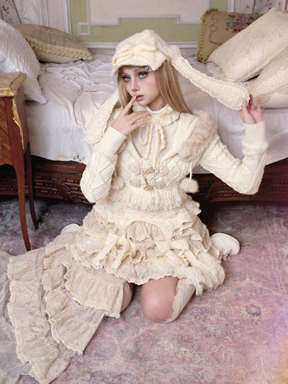 Thickened Warm Twist Knit Cardigan Hooded Jacket【s0000015320】