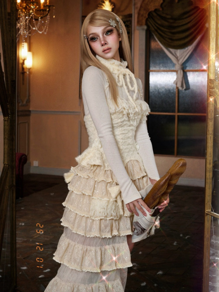 Elastic Turtle-Neck Corset With Tight Base Shirt【s0000015321】