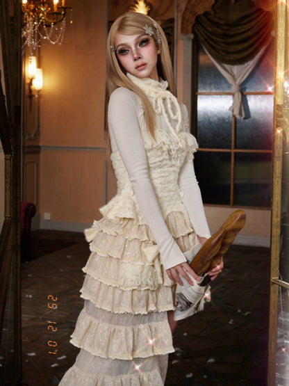 Elastic Turtle-Neck Corset With Tight Base Shirt【s0000015321】