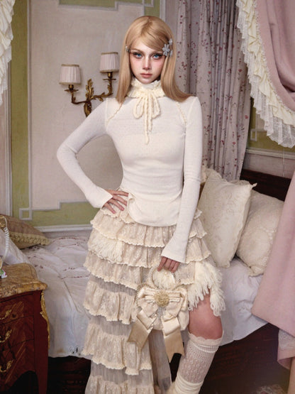 Elastic Turtle-Neck Corset With Tight Base Shirt【s0000015321】