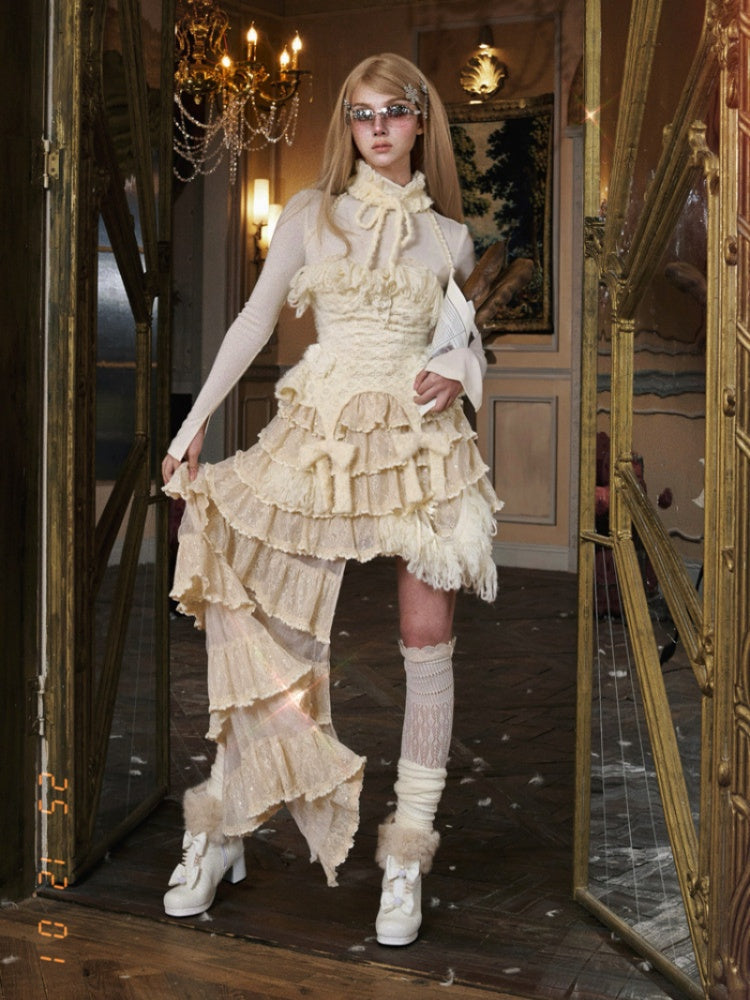 Lace Cake Irregular Multi-Layer Dress Skirt【s0000015325】