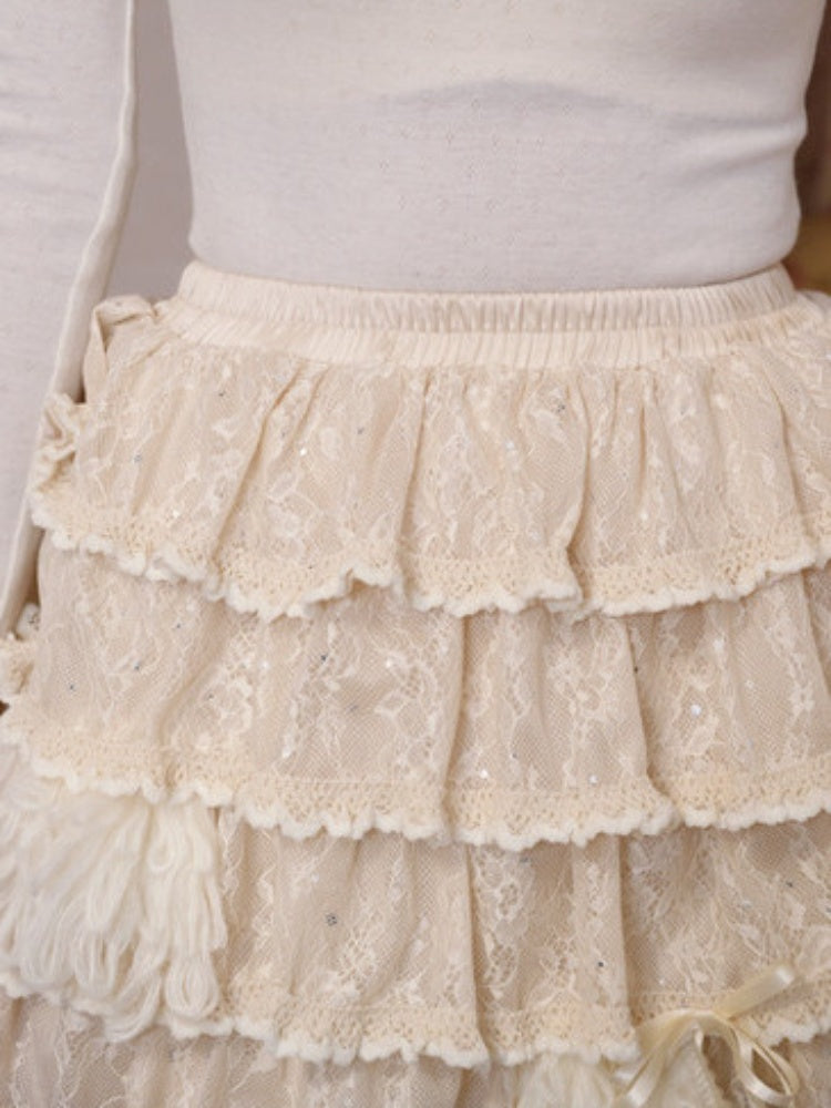 Lace Cake Irregular Multi-Layer Dress Skirt【s0000015325】