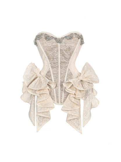 Glitter Diamond Fishbone Dinner Corset Dress【s0000015327】