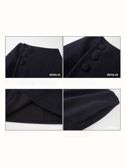 Wool Comfortable Fluffy Elegant Simple Textured Glutinous Warm Skirt【s0000015329】