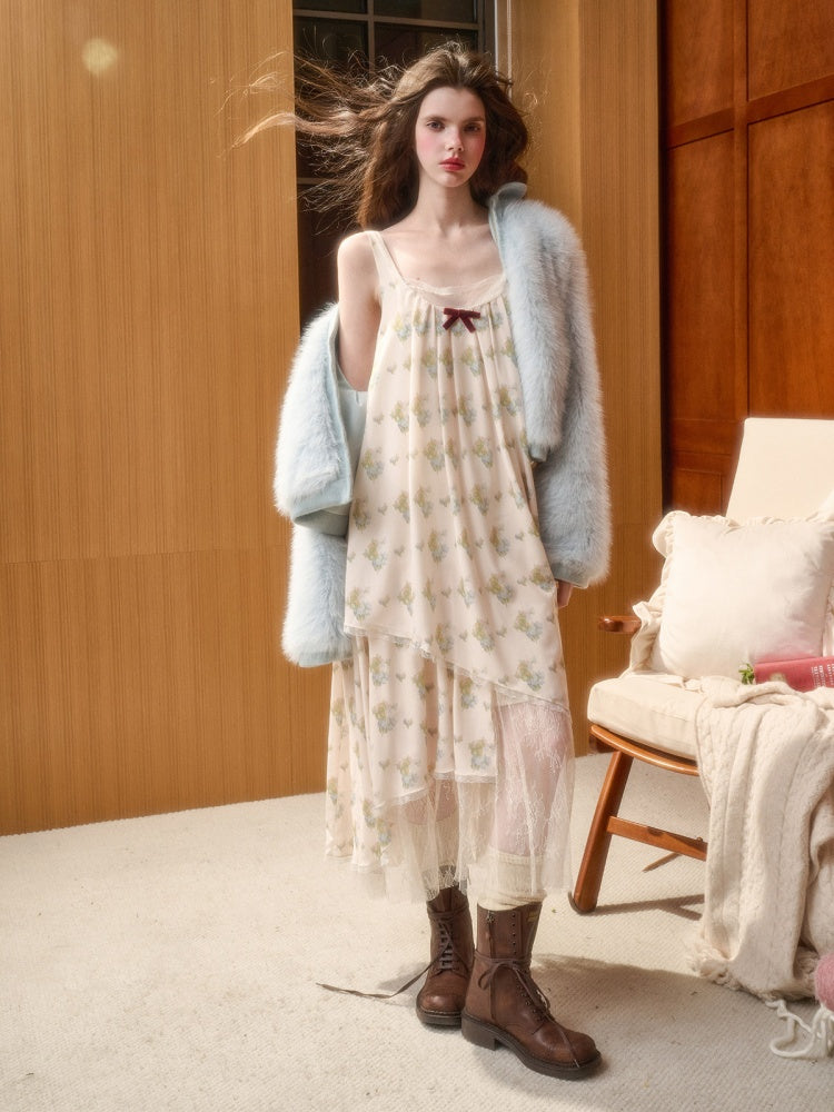 Light Skin Lace Fairy Skirt Elegant Irregular Sundress【s0000015330】