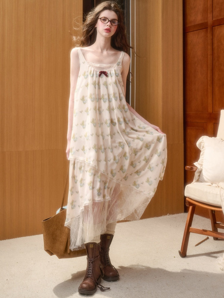 Light Skin Lace Fairy Skirt Elegant Irregular Sundress【s0000015330】