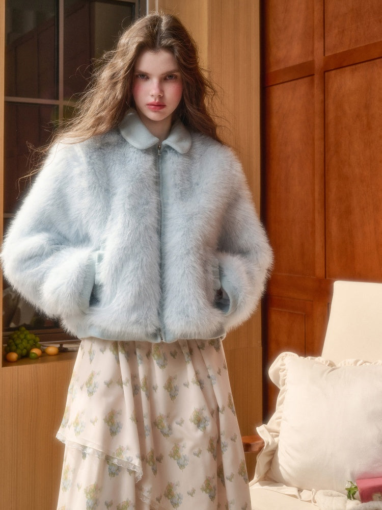 Comfortable Fluffy Doll Collar Furry Coat【s0000015331】
