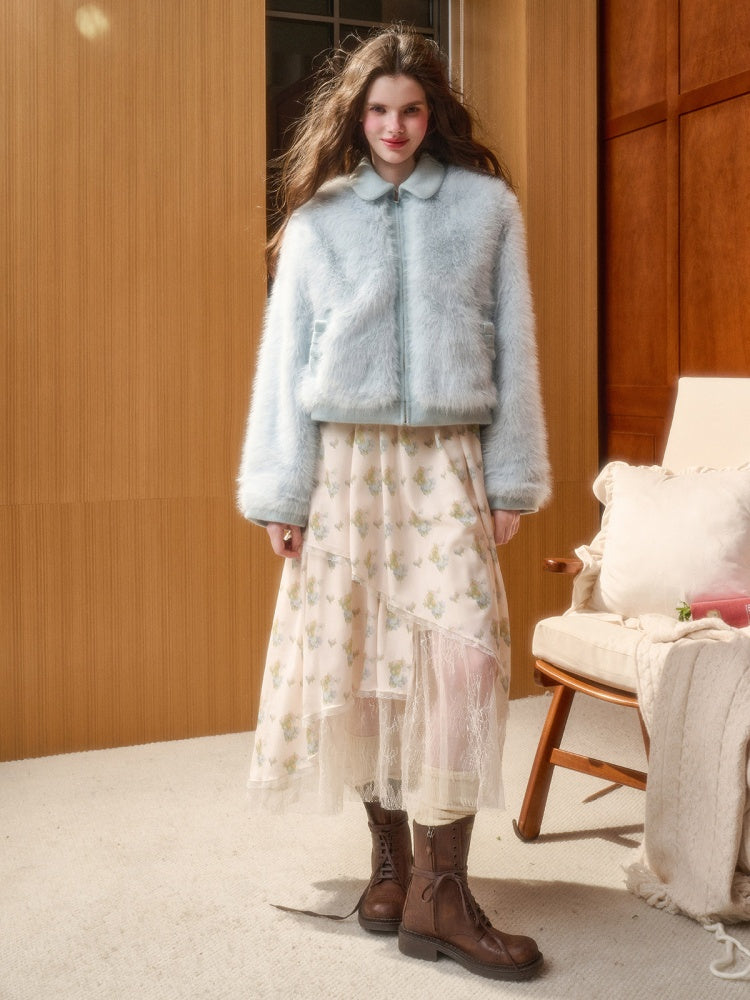Comfortable Fluffy Doll Collar Furry Coat【s0000015331】