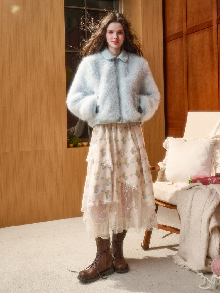 Comfortable Fluffy Doll Collar Furry Coat【s0000015331】