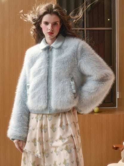 Comfortable Fluffy Doll Collar Furry Coat【s0000015331】