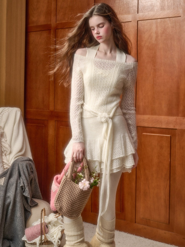 Mohair Wool Fabric French Lazy Layering Cloud Soft Suit【s0000015333】