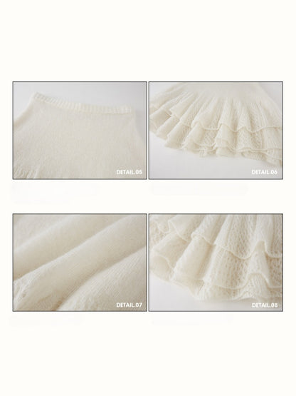 Mohair Wool Fabric French Lazy Layering Cloud Soft Suit【s0000015333】