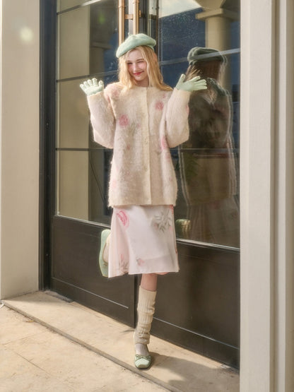 Comfortable Soft Fabric Gentle Warm Knit Merino Wool Jacket【s0000015334】