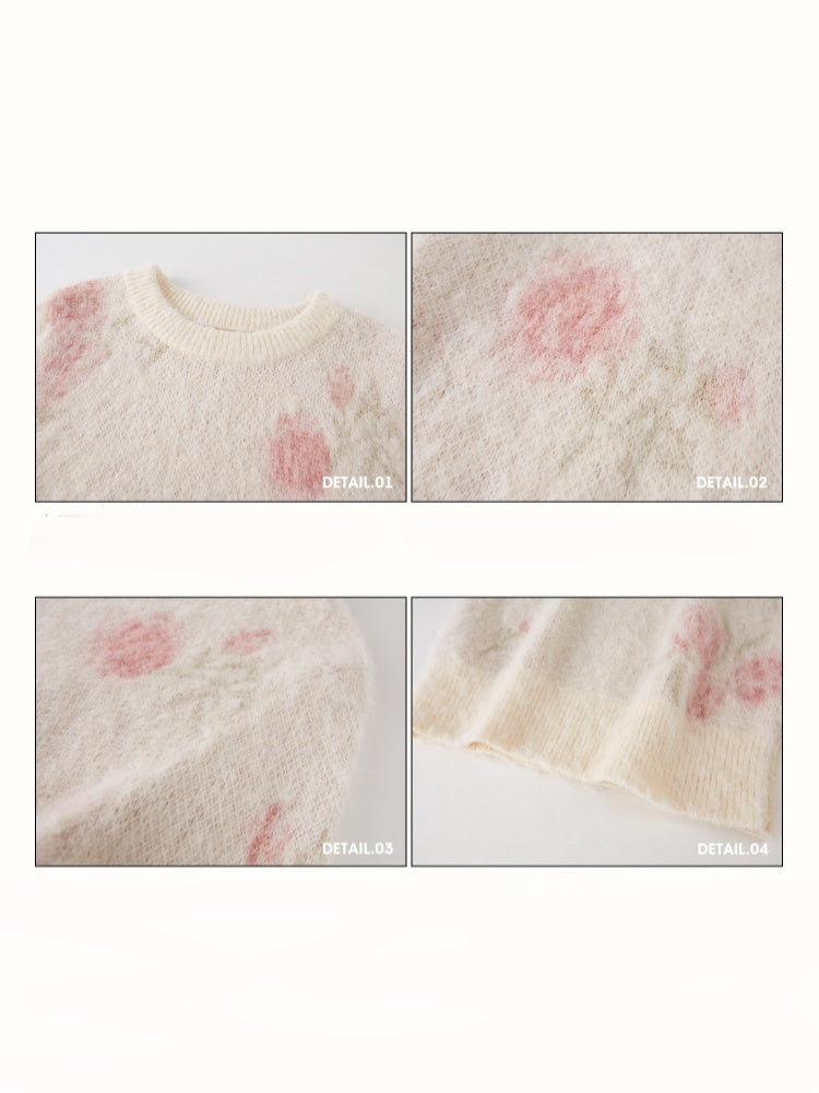 Comfortable Fabric Wool Waxy Sweater Elegant Set【s0000015335】