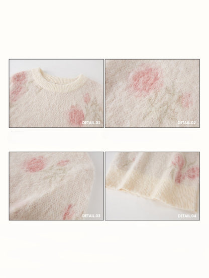 Comfortable Fabric Wool Waxy Sweater Elegant Set【s0000015335】