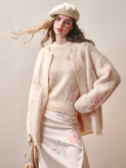 Comfortable Fabric Wool Waxy Sweater Elegant Set【s0000015335】