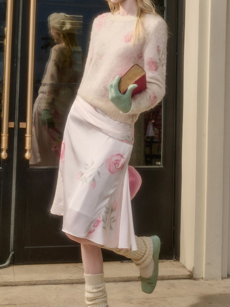 Comfortable Fabric Wool Waxy Sweater Elegant Set【s0000015335】