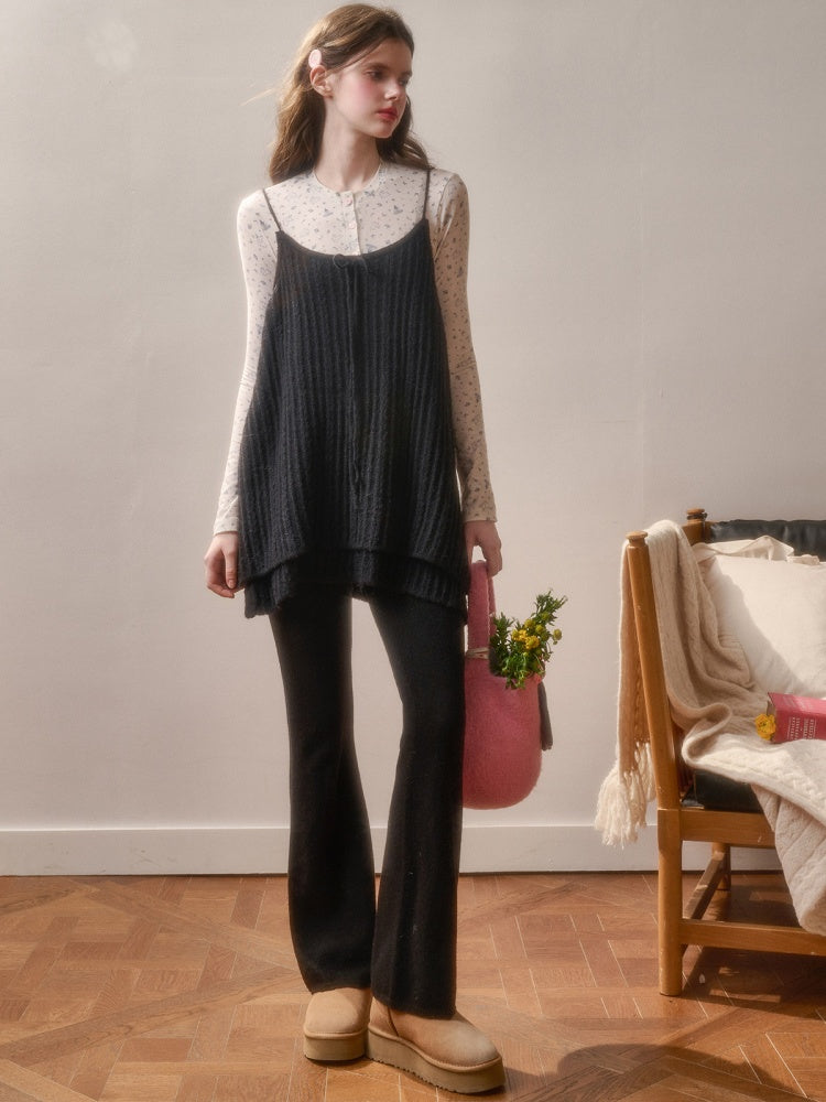 Wool Fluffy Comfortable Retro Elegant Lazy Doll Skirt Lace Dress Pants【s0000015337】