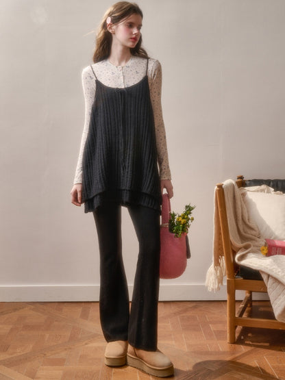 Wool Fluffy Comfortable Retro Elegant Lazy Doll Skirt Lace Dress Pants【s0000015337】