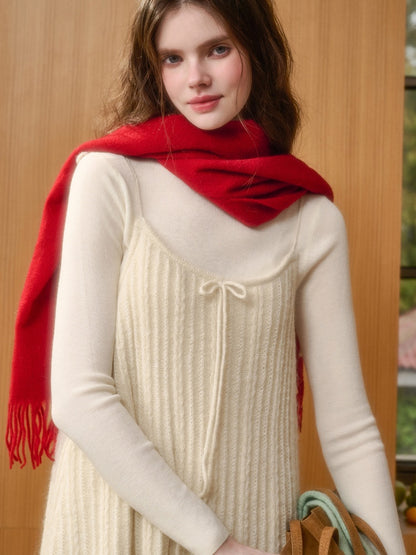 Wool Fluffy Comfortable Retro Elegant Lazy Doll Skirt Lace Dress Pants【s0000015337】