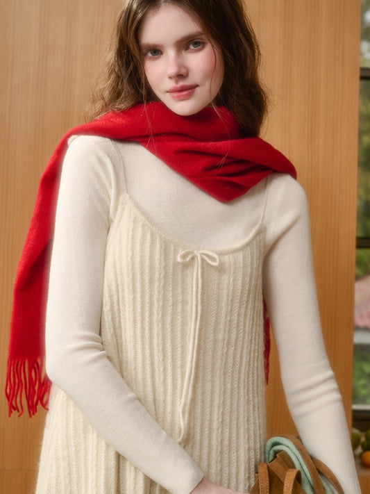 Wool Fluffy Comfortable Retro Elegant Lazy Doll Skirt Lace Dress Pants【s0000015337】
