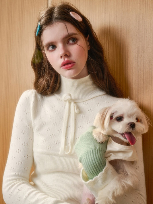 Comfortable Hollow Base Warm Wool Knit Sweater【s0000015338】