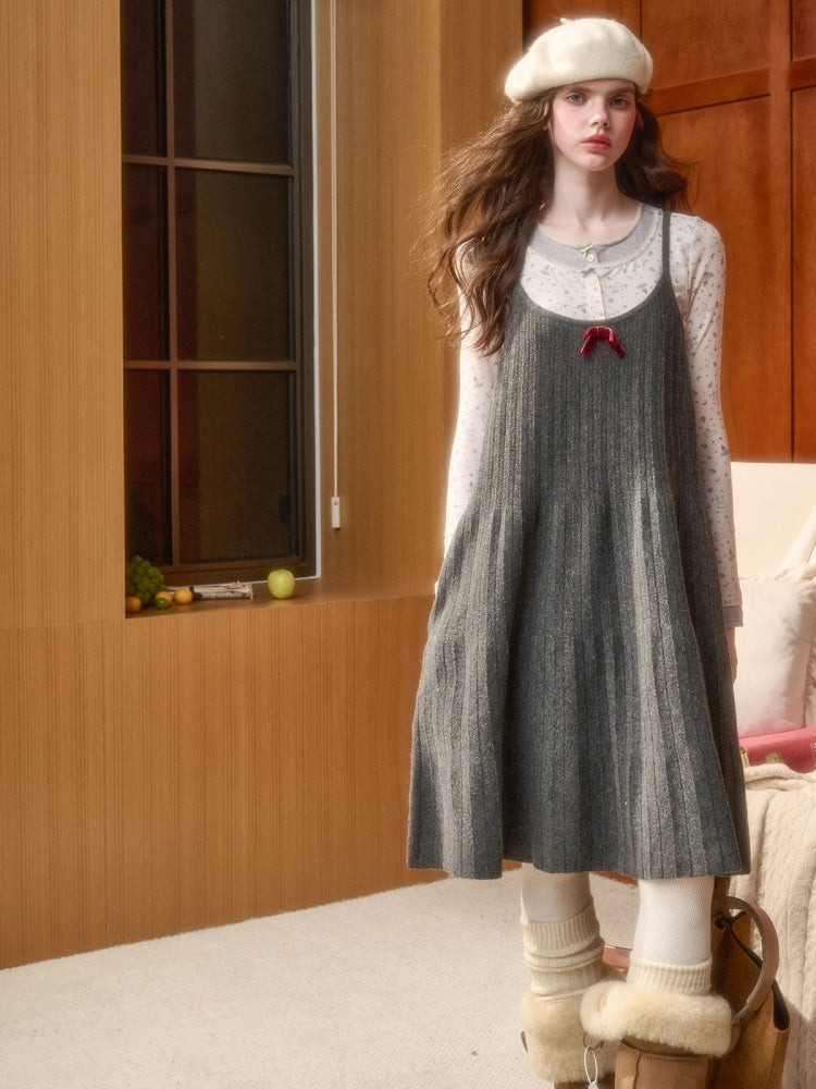 Origami Ruffle Warm Layering Retro Dress【s0000015346】