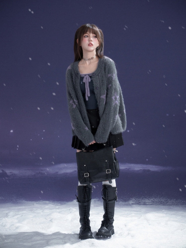 Y2K Star Metal Pendant Pleated Short Skirt【s0000015356】