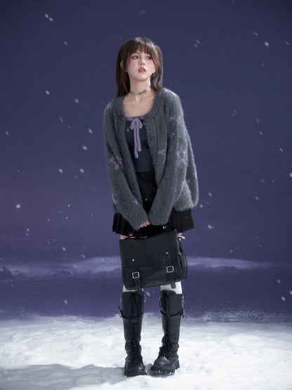 Y2K Star Metal Pendant Pleated Short Skirt【s0000015356】