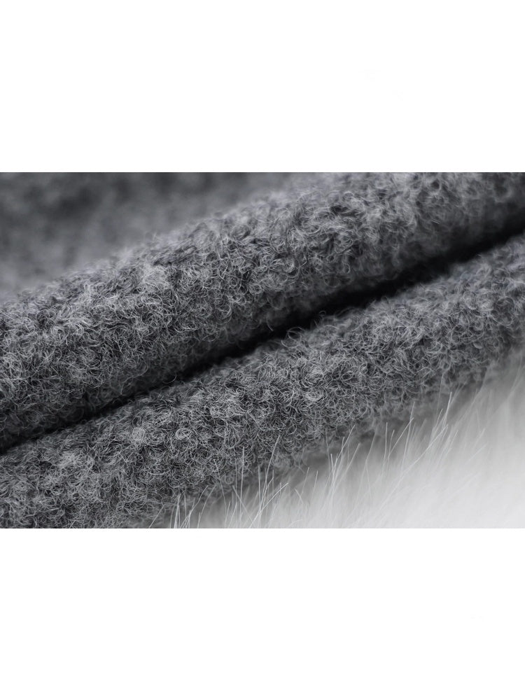 First Snow Meets Notes Snow Melt Wool Short Skirt【s0000015361】