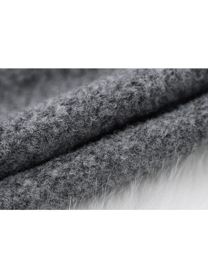 First Snow Meets Notes Snow Melt Wool Short Skirt【s0000015361】