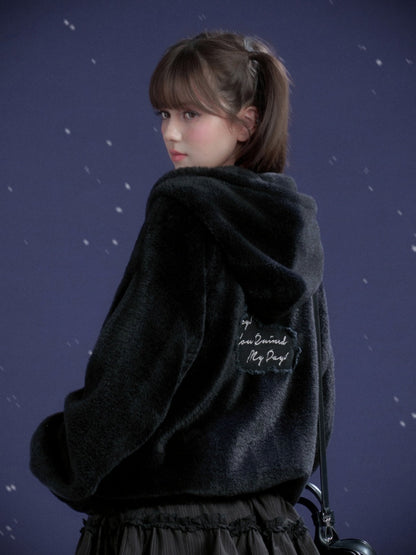 Spirit Handsome Street  Embroidery Environmentally Friendly Fur Fleece Jacket【s0000015363】