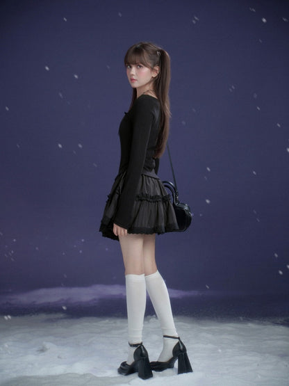 Midnight Waltz Slim Waist Dress【s0000015364】