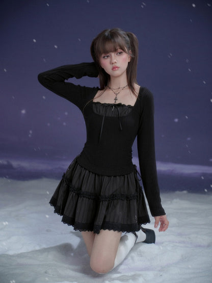 Midnight Waltz Slim Waist Dress【s0000015364】
