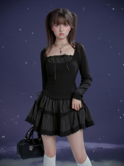 Midnight Waltz Slim Waist Dress【s0000015364】